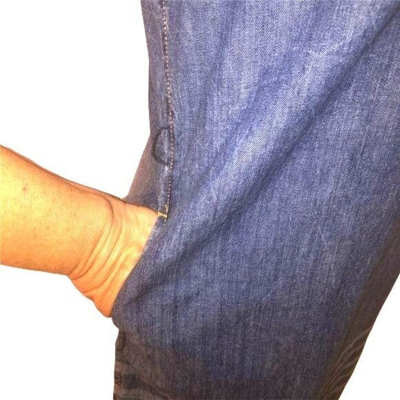 Dsquared2 Dress Size 38 Womens Distressed Denim Belt Snap Short Sleeve Blue - Picture 6 of 15